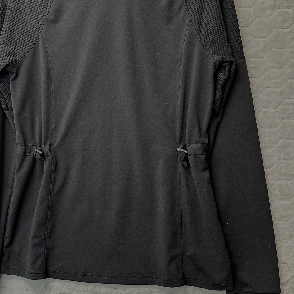 Footjoy Womens Black Athletic Top Drawstring Waist Mesh Panel M Golf Gorpcore - Picture 4 of 7